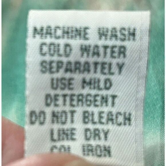 Patchington Women's Short Sleeve Shirt Side Tie Tie-Dye Print Size Medium - Picture 5 of 5